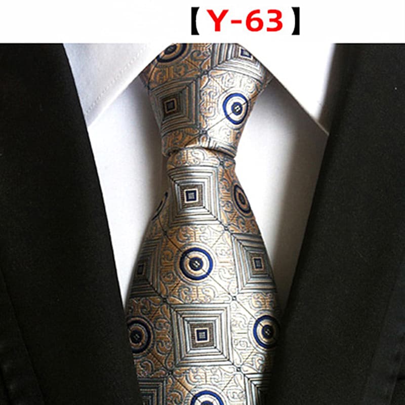 Men's Floral Tie Luxury Printed Wedding Prom Business Jacquard Necktie