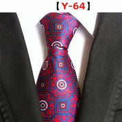 Men's Floral Tie Luxury Printed Wedding Prom Business Jacquard Necktie