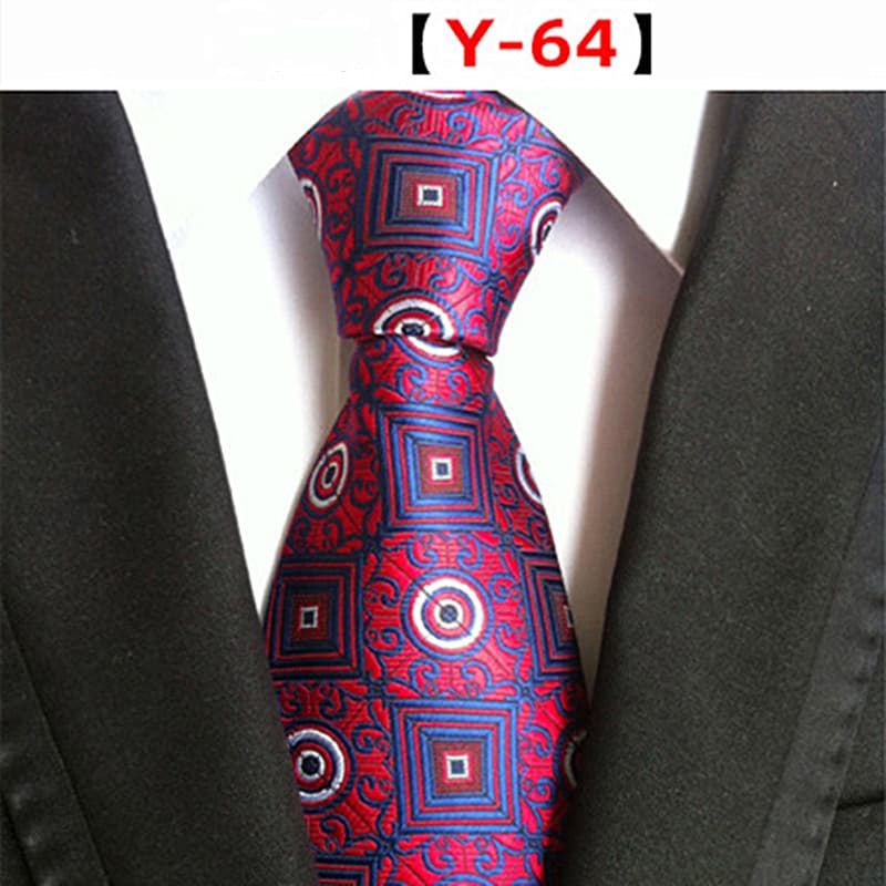 Men's Floral Tie Luxury Printed Wedding Prom Business Jacquard Necktie
