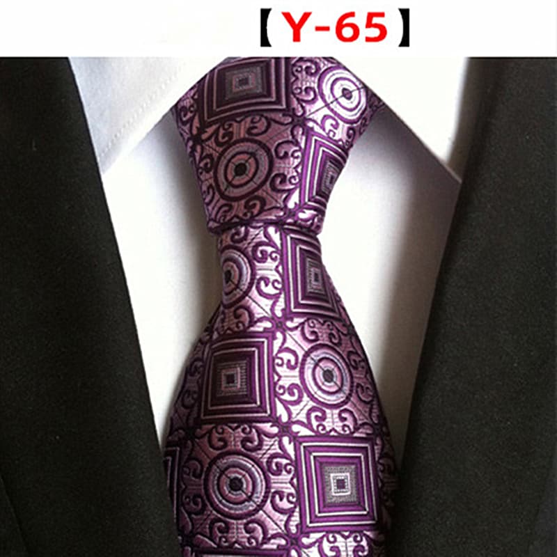 Men's Floral Tie Luxury Printed Wedding Prom Business Jacquard Necktie