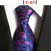 Men's Floral Tie Printed Jacquard Necktie