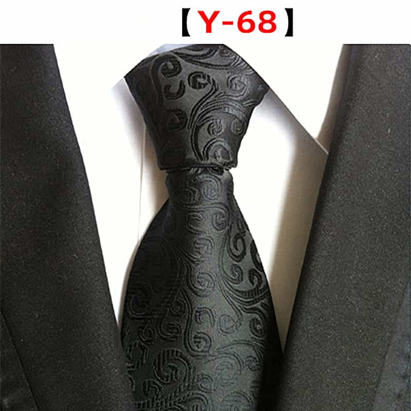 Men's Floral Tie Printed Jacquard Necktie