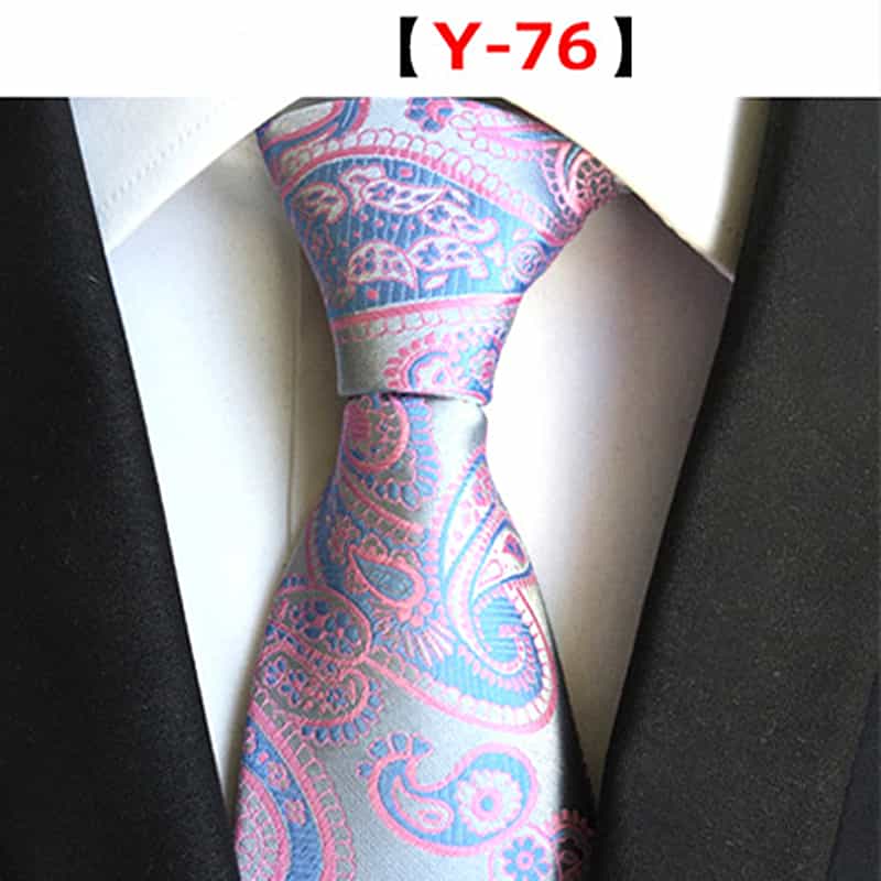Men's Floral Tie Printed Jacquard Necktie