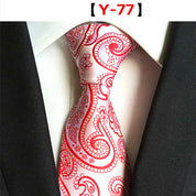 Men's Floral Tie Printed Jacquard Necktie