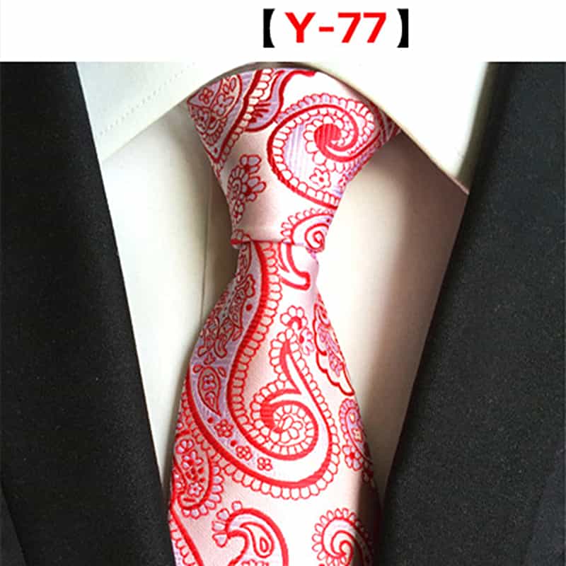 Men's Floral Tie Printed Jacquard Necktie