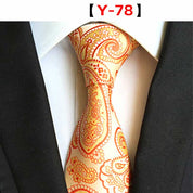 Men's Floral Tie Printed Jacquard Necktie