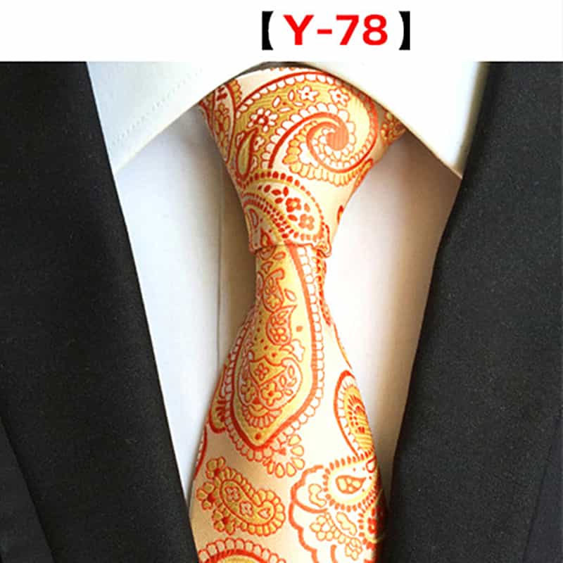 Men's Floral Tie Printed Jacquard Necktie