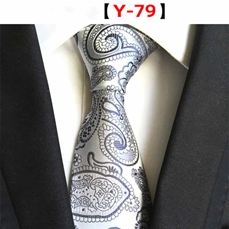 Men's Floral Tie Printed Jacquard Necktie