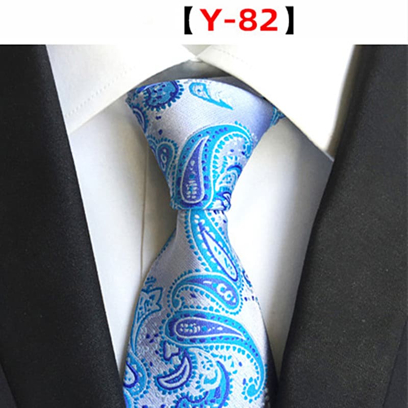 Men's Floral Tie Luxury Printed Wedding Prom Business Jacquard Necktie