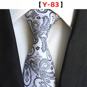 Men's Floral Tie Luxury Printed Wedding Prom Business Jacquard Necktie