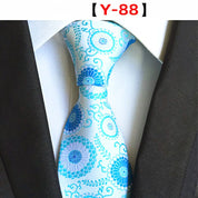 Men's Floral Tie Luxury Printed Wedding Prom Business Jacquard Necktie