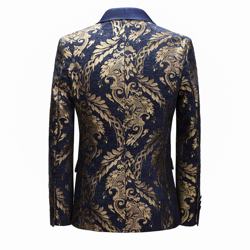 Men's 2 Piece Printed Suit Jacket
