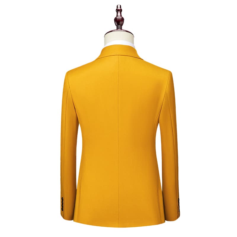 Men's Solid Blazer in 4 Colors Two Buttons