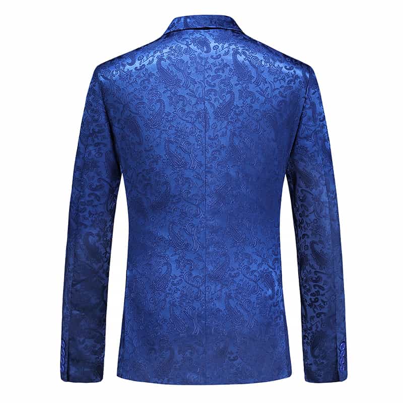 Men's 2 Piece Double Breasted Tuxedo Floral Tux Set