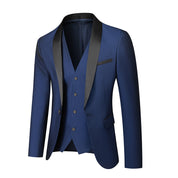 3 Piece Solid Wedding Tuxedo