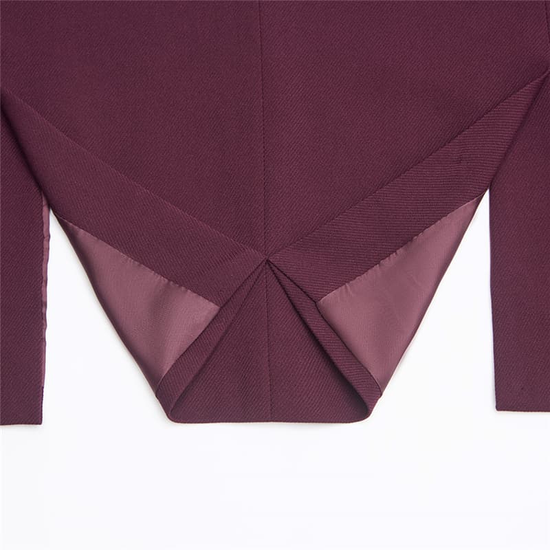 2 Piece Solid Leisure Suit with Notch Lapel
