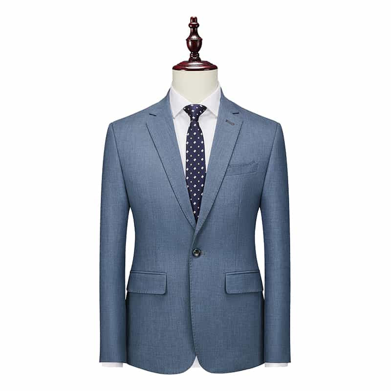 Men's Solid Blazer One Button Slim Fit Sports Coat Wedding