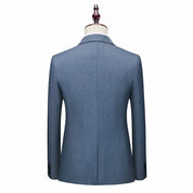 Men's Solid Blazer One Button Slim Fit Sports Coat Wedding