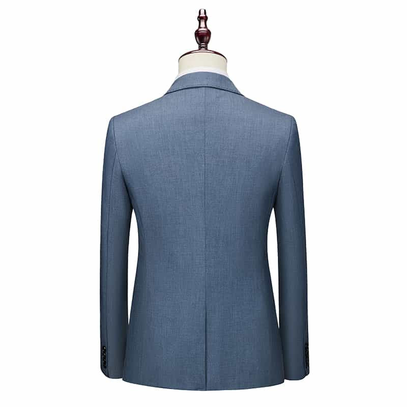 Men's Solid Blazer One Button Slim Fit Sports Coat Wedding