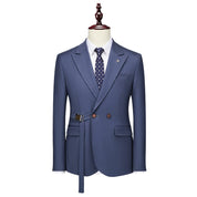 Men's Solid Blazer in 4 Colors Two Buttons