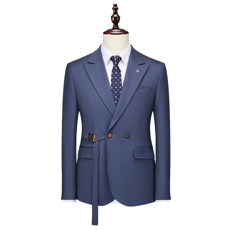 Men's Solid Blazer in 4 Colors Two Buttons