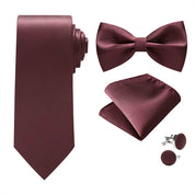 Men's Solid Bow Tie Foraml Wear for Wedding Tuxedo Adjustable Bowtie