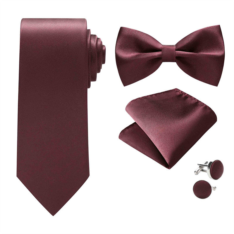 Men's Solid Bow Tie Foraml Wear for Wedding Tuxedo Adjustable Bowtie