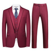 burgundy suit