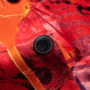 Mens Blazer Slim Fit Two Button Suit Jacket Colorful Floral Printed Sport Coat