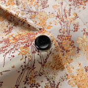 Men's Floral Blazer Slim Fit One Button in Yellow