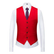 Men 3 Piece Solid Suit 2 button Closure