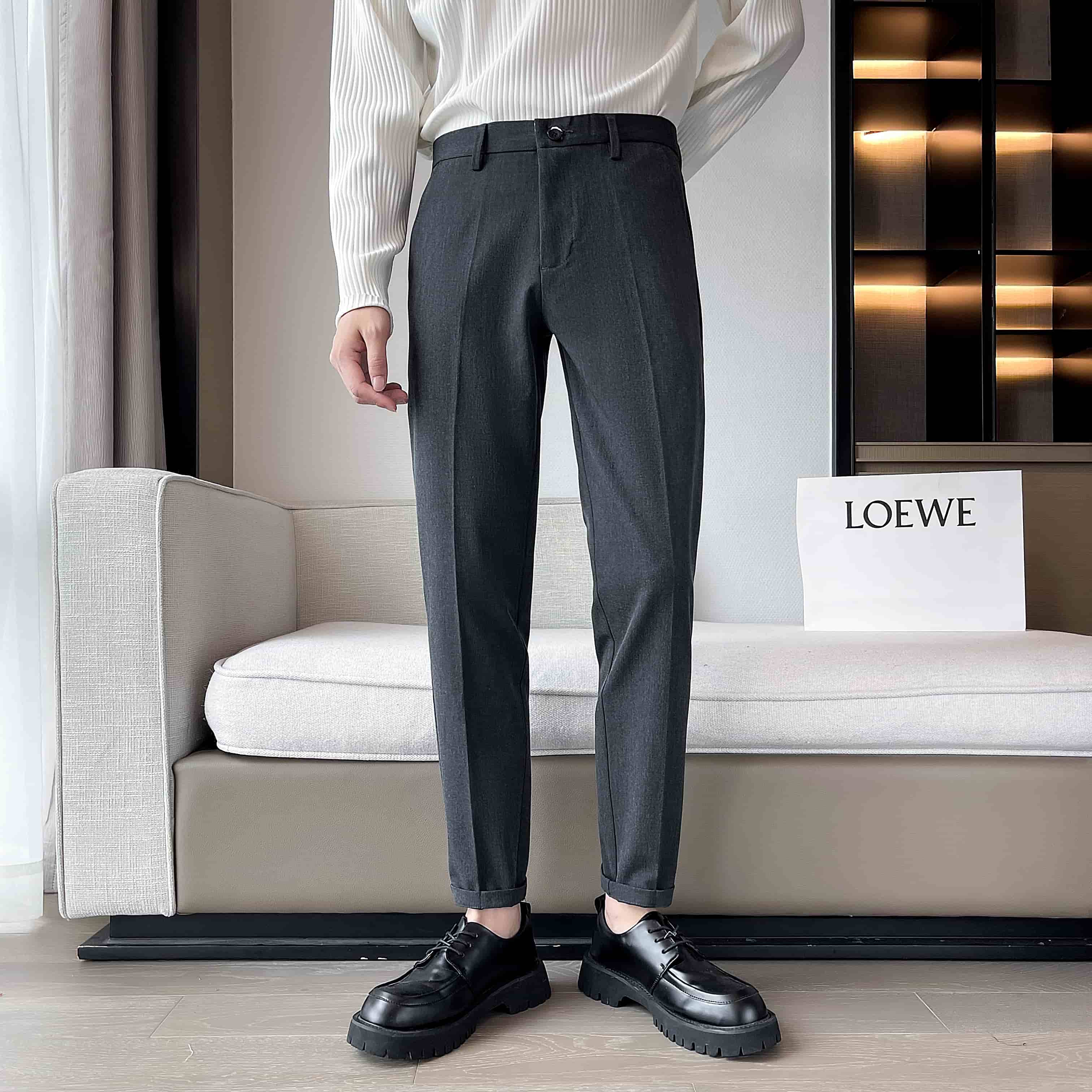 charcoal pants