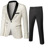 Men's 2 Piece Paisley Tuxedos with Shawn Lapel