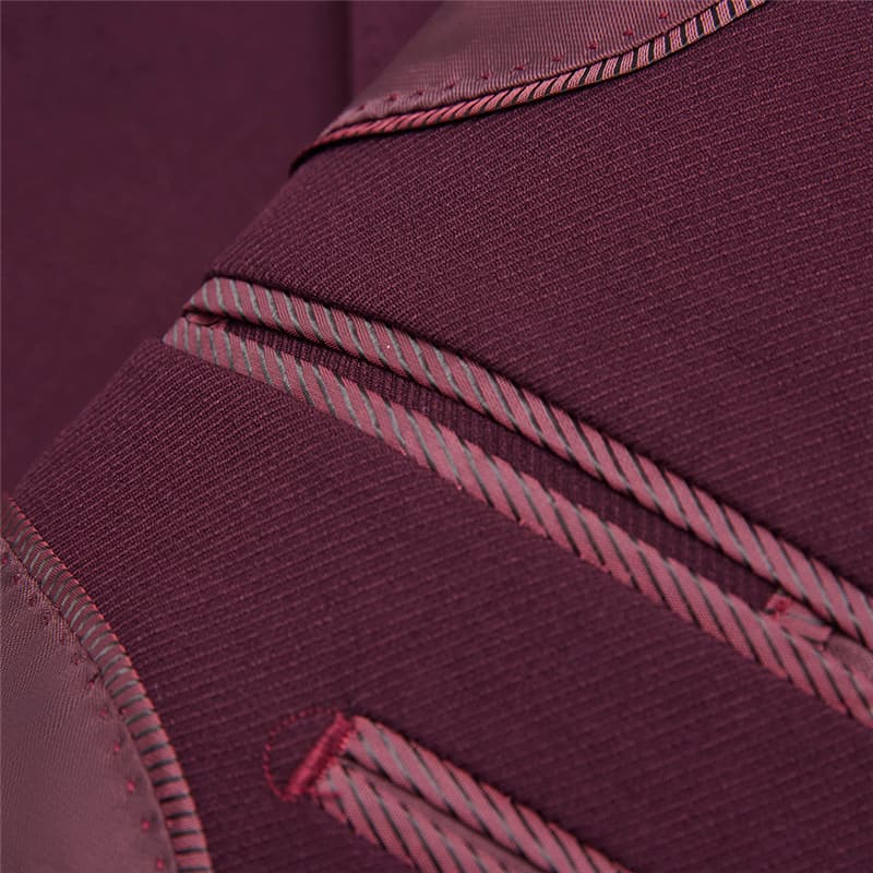 2 Piece Solid Leisure Suit with Notch Lapel