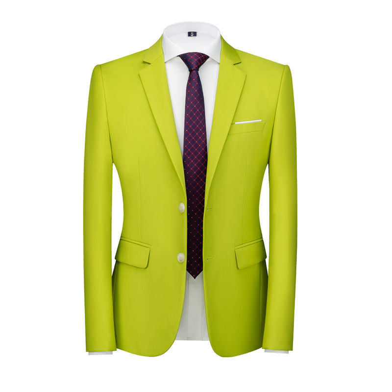 Men Blazer 8 Solid Color Available with 2 Buttons Closure