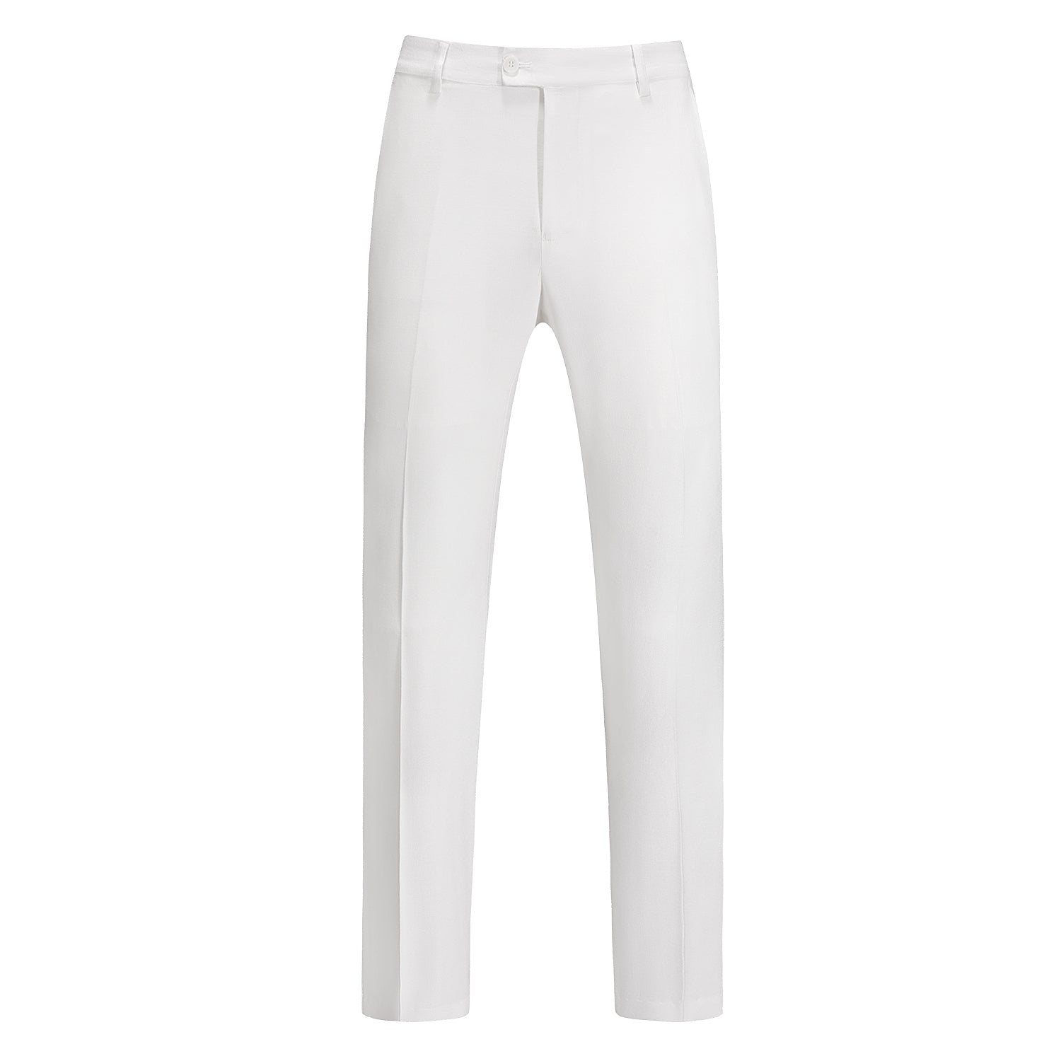 Men's 2 Piece Double Breasted Suit in Solid White