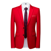 Men Blazer 8 Solid Color Available with 2 Buttons Closure