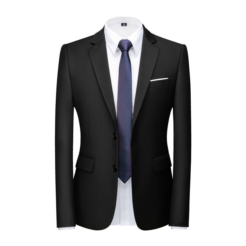 Men 3 Piece Solid Suit 2 button Closure