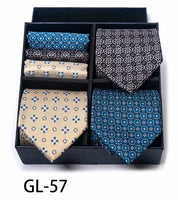 Men's 6 Pieces Neckties & Pocket Squares Colorful Gift Set