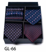 Men's 3 Pieces Ties & 3 Pieces Pocket Squares Gift Set