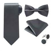 Men's Ties Set ( Necktie+Bow Tie+Pocket Square +Cufflinks)