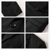 Men's 2 Piece Solid Suits in Grey Blue Red Black