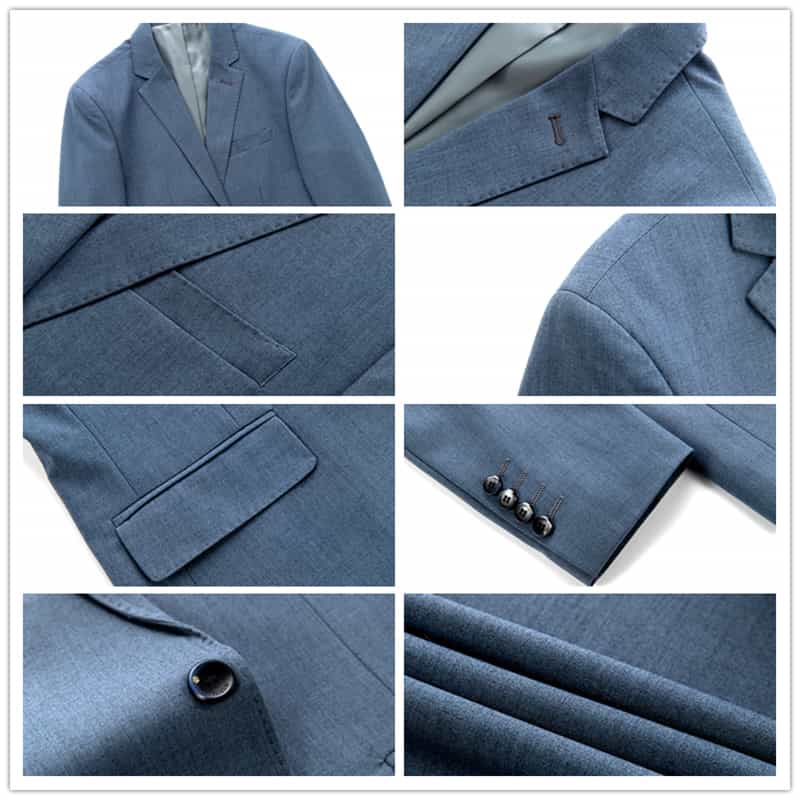 Men's Solid Blazer One Button Slim Fit Sports Coat Wedding