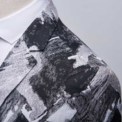Men 2 Piece Suit Tuxedos with Tie-Dyed Print