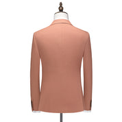Men's Suit Jacket Casual Solid Color With 2 Buttons Closure