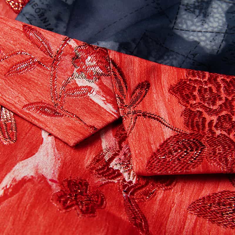 Mens Blazer Slim Fit Two Button Suit Jacket Colorful Floral Printed Sport Coat