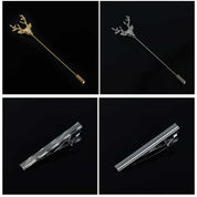 Men's Ties Set  (Necktie+Bow Tie+Pocket Square +Cufflinks+ Lapel Pin Flower +Tie clip)