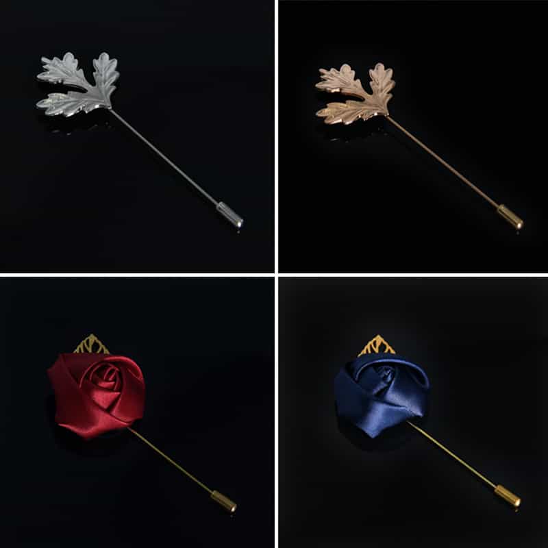 Men's Ties Set  (Necktie+Bow Tie+Pocket Square +Cufflinks+ Lapel Pin Flower +Tie clip)