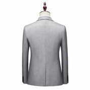 Men's Solid Blazer One Button Slim Fit Sports Coat Wedding