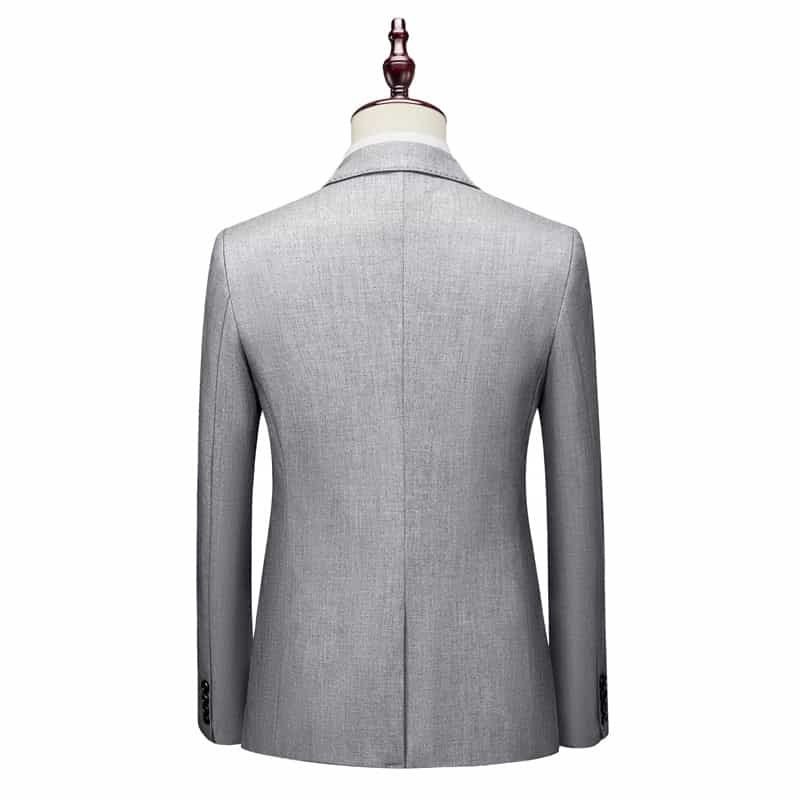 Men's Solid Blazer One Button Slim Fit Sports Coat Wedding